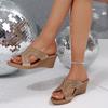 Women Sandals Summer 2026 New Non-Slip Lightweight Shoes for Women Slides Women Plus Size Wedges Platform High Heels Sandals