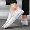Günlük Deri Ayakkabılar Erkek Yeni Sezon Her Şeye Uyumlu Erkek Şık Loafer'lar Lüks Marka Erkek Slip-on Ayakkabılar Deri Açık Hava Yürüyüş Ayakkabıları
