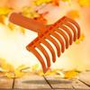 Small Yard Leaf Rake Lightweight 9 Tines Garden Rake Ergonomic Rake for Lawn