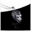 2023 Trendy Titanium Steel Dragon Pendant Necklace - European & American Style Men's Punk Retro Flame Design