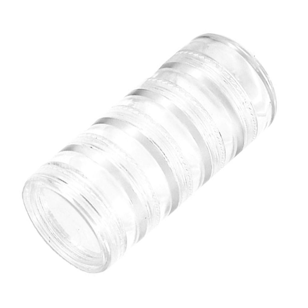 Round Jewelry Box Transparent Sturdy PP 5 Tiers Design Light Portable Jewelry Storage Box for