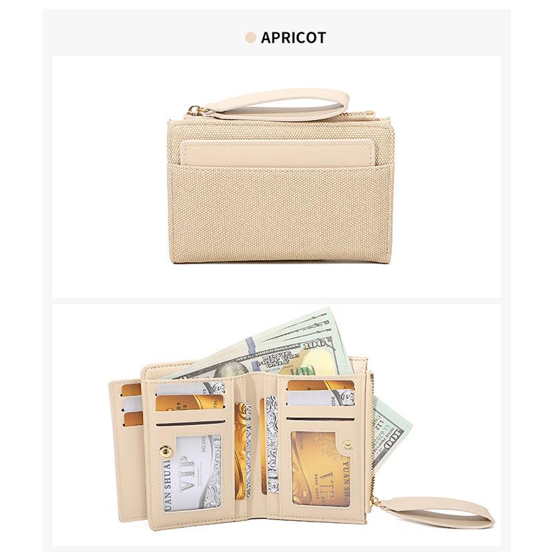 Ladies, Wallet, Double Fold, Multi Card Slot, Handbag, Small Bag, Zero Wallet