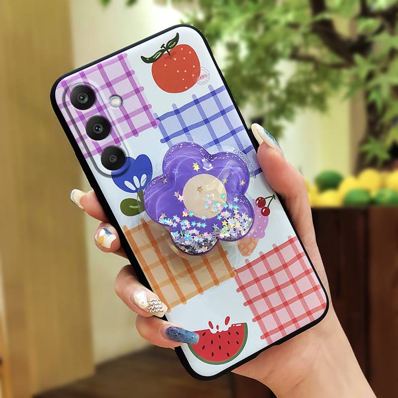 Rotatable stand Kickstand Phone Case For Samsung Galaxy M56 5G/SM-M566B Simplicity cute Durable Skin feel silicone TPU