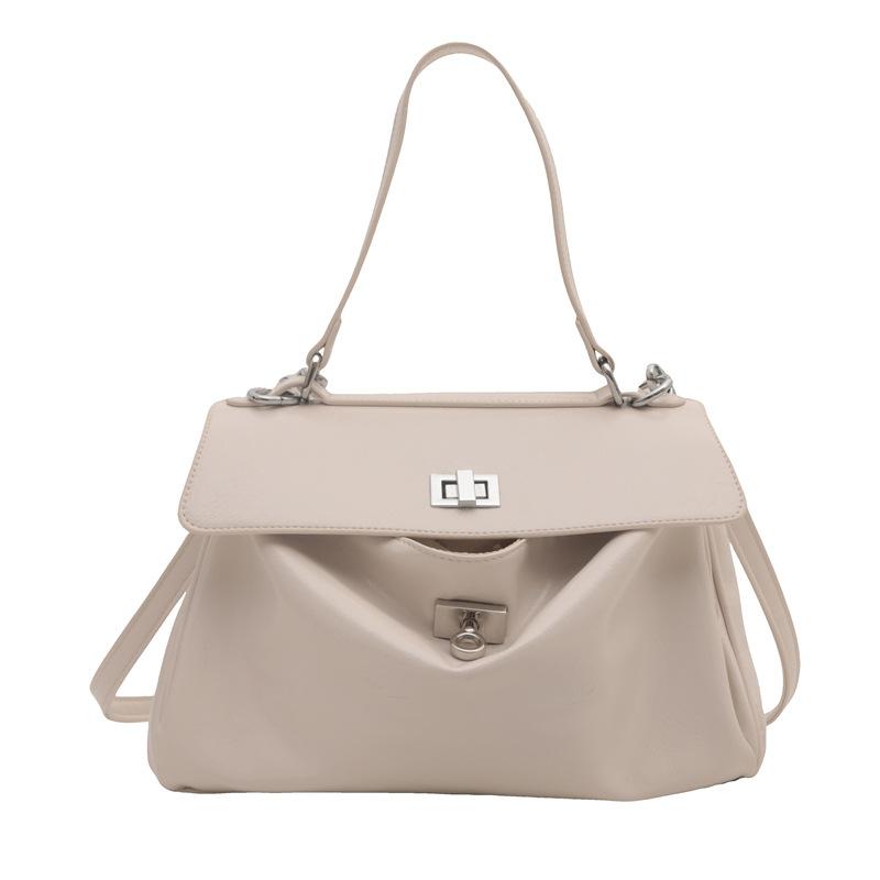 Nová módní textura líná ležérní jednobarevná 2024 retro zahraniční styl velkokapacitní přenosná dámská taška přes rameno