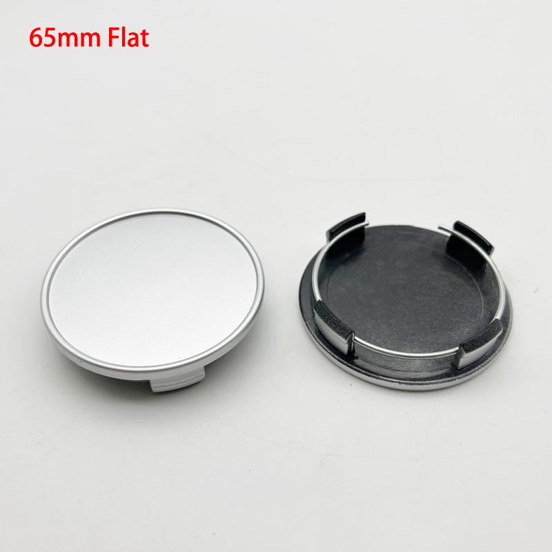 4Pcs/Lot No Logo Blank Base 65mm Black Silver Fit Yourself 60mm Logo Sticker Wheel Center Cap Rim Tire Cover Car Styling
