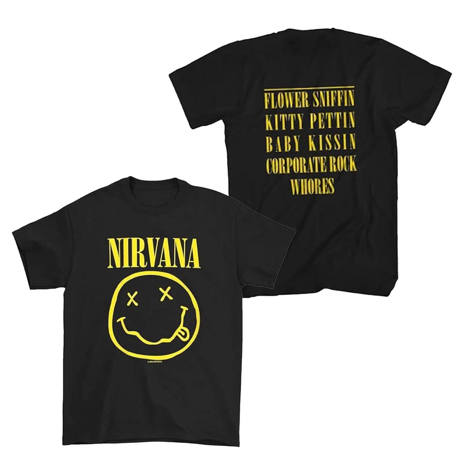 Nirvana Smile 2-Sided T-Shirt S-2XL NEW XL