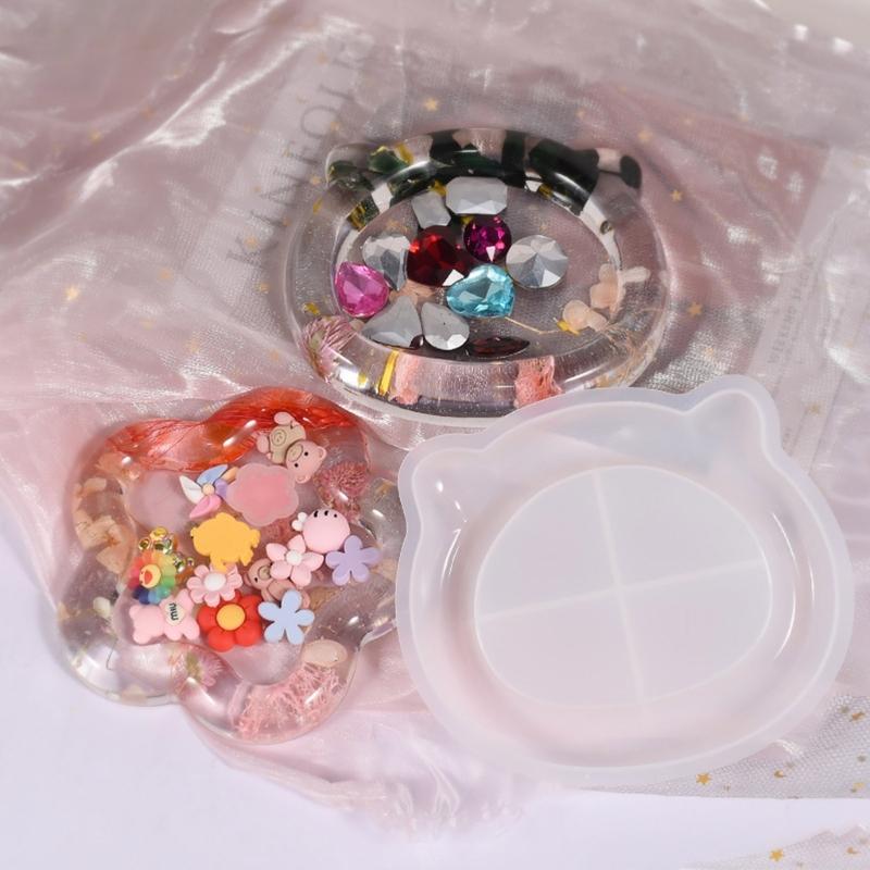 Silicone Cake Holder Tray Mold Fruit Cup Mold Resin Pendant Mold Food Station Serving Tray Mold Diy Coaster Casting