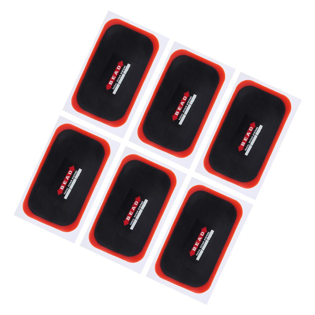 10Pcs Tire Patch Kit Universal for Cycle Puncture Repair Tools Rubber Rectangle 70x120mm