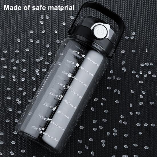 Yousheng Sports Water Bottle with Lid Leak-Proof Wide Mouth BPA-Free Water Cup 1.5L/2L Large Capacity Reusable Drinking Cup for Gym Travel Home School
