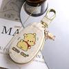 Winnie the Pooh Key Case Car Key Holder Bag Key Case Key Holder Key Cover Coin Purse Multifunctional Mini Key Bag PU Leather Zipper Bag Decorativ