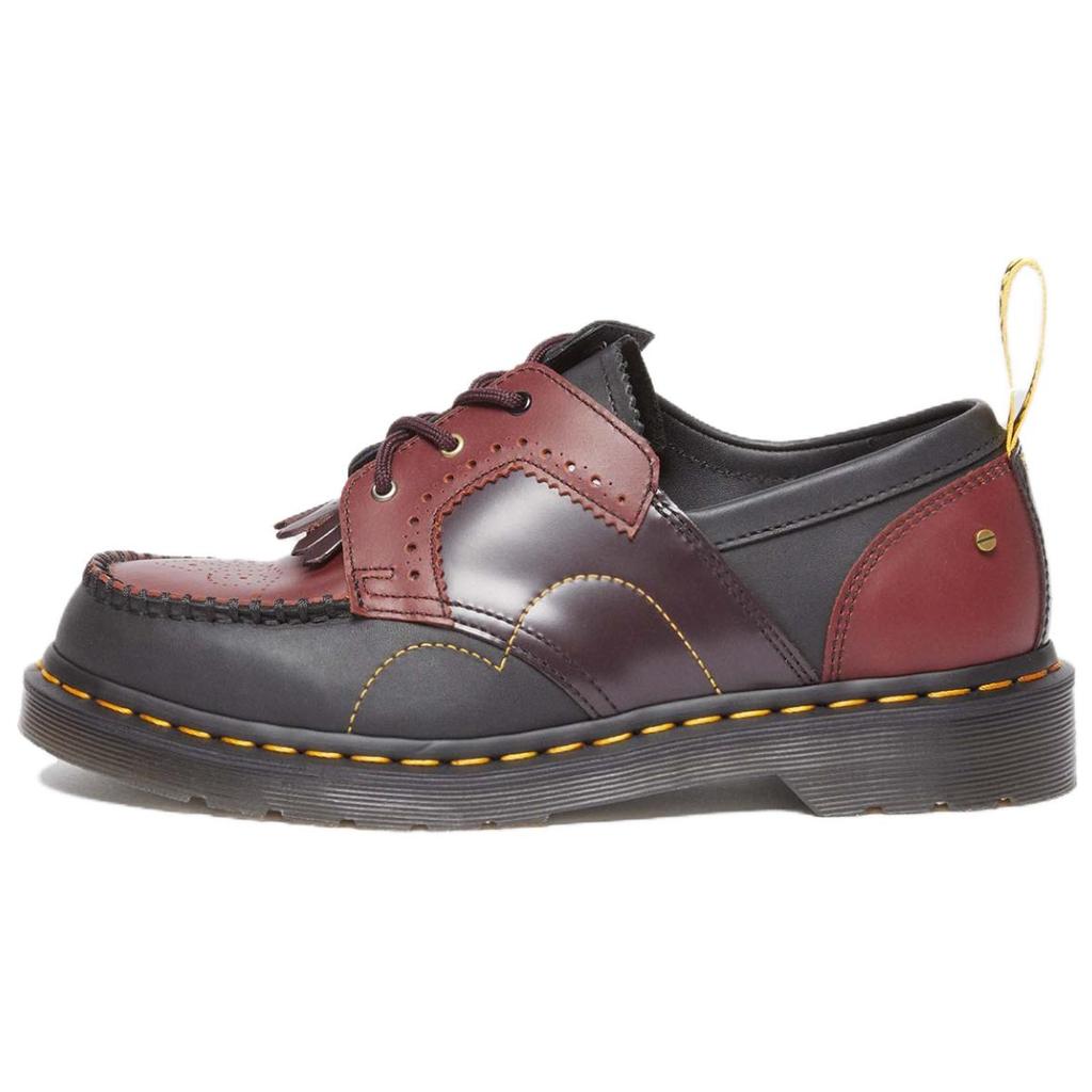 Dr. Martens Leather Fashion Trend Simple Classic Non-Slip Low-Top Casual Shoes Unisex Casual Shoes Black Red 31837146