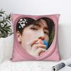 Zhang LingHe Pink Square Pillowcases Polyester Home C-Drama Actor Cushion Cover Cute Decor Pillowcase 45*45
