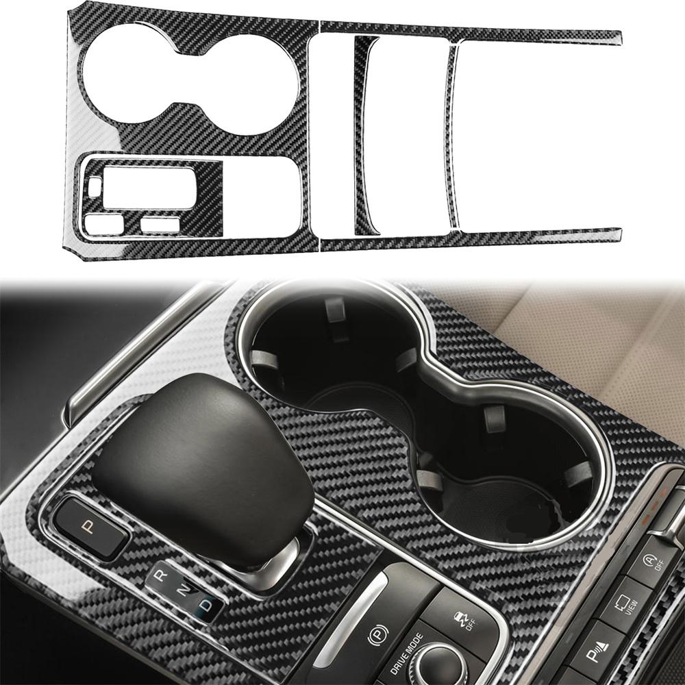 Kia Stinger 2019-2023 LHD Carbon Fiber Cup Holder Gear Shift Sticker