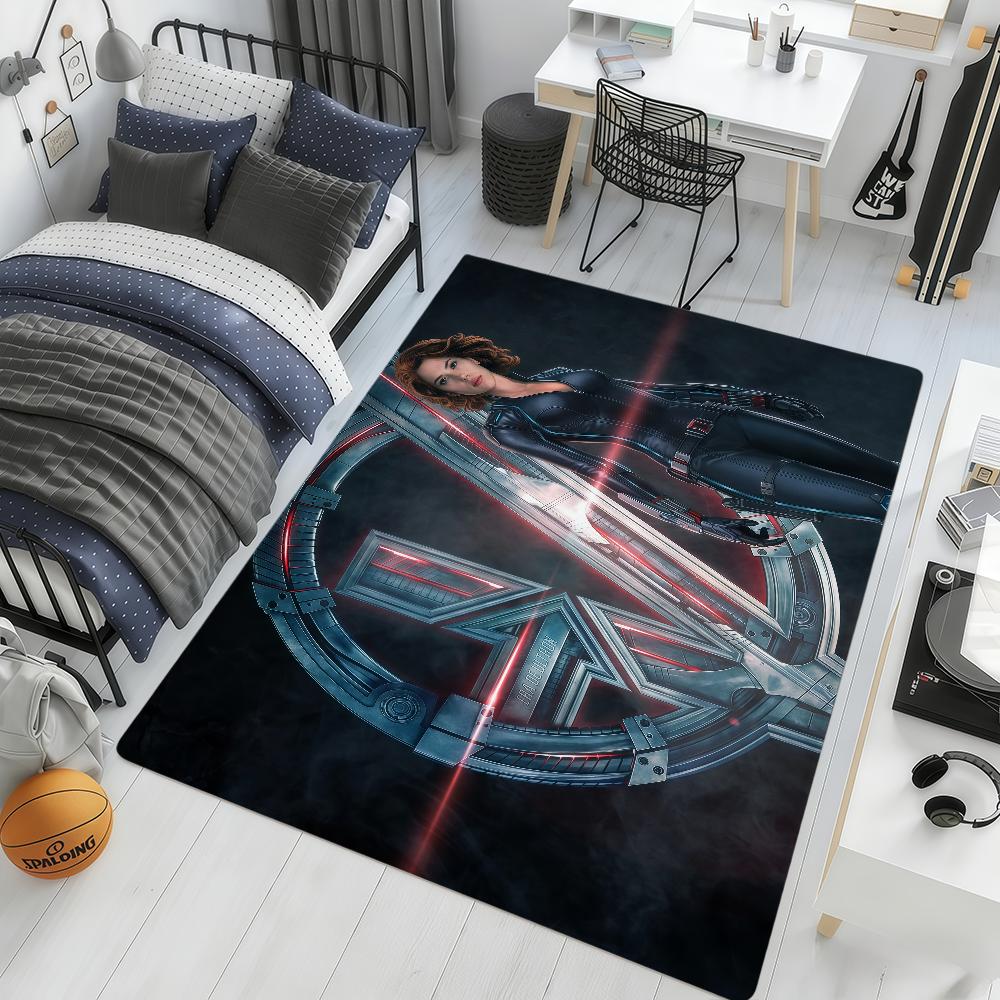 movie cool art b-Black w-Widow ml hogar Bedside Rug Kitchen Bath Floor Mat Hallway Balcony Carpet Entrance Doormat Decor Home