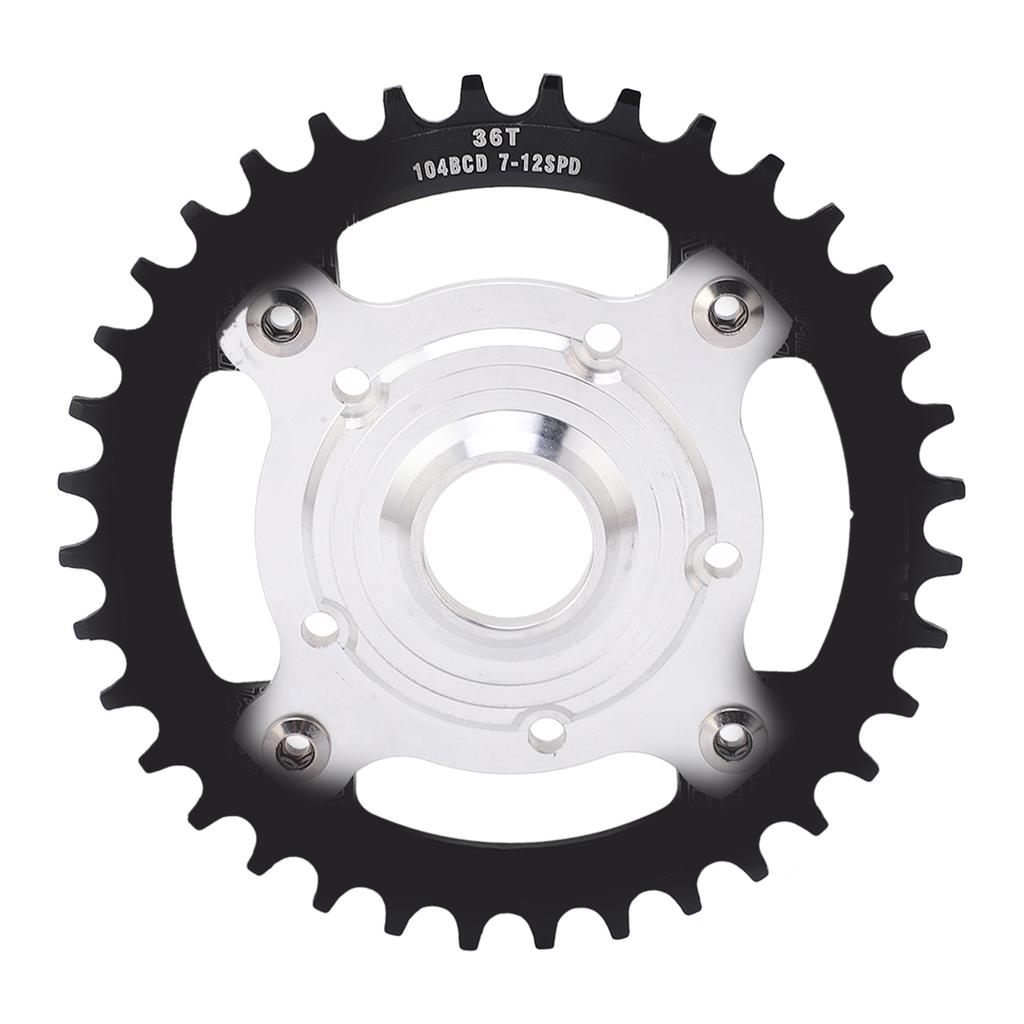 104BCD 36T Chainring Conversion Kit Aluminum Alloy Mid Drive Chainring Spider Adapter Kit for