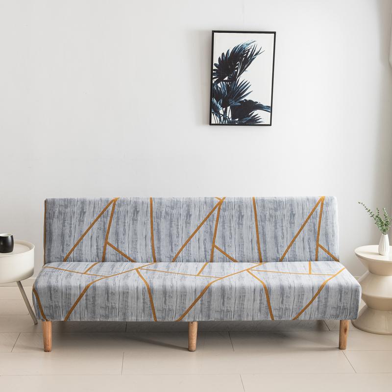 Yeni Futon Kanepe Koruyucu Katlanır Kanepe Yatak Örtüsü Oturma Odası İçin Kolsuz Kanepe Kılıfları Elastik Spandeks Malzeme Yumuşak Slipcoverlar
