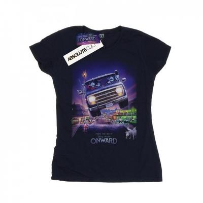 Womens/Ladies Onward Gwniver Poster Cotton T-Shirt