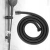 Stretch shower hose 150 - 175 cm matt 1.5 - 1.75 m steel black