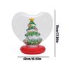 Giant Inflatable Christmas Ball Heart Shape Light Up Holiday Decorations Figurine Inside Holiday Blow Ball With Remote Control