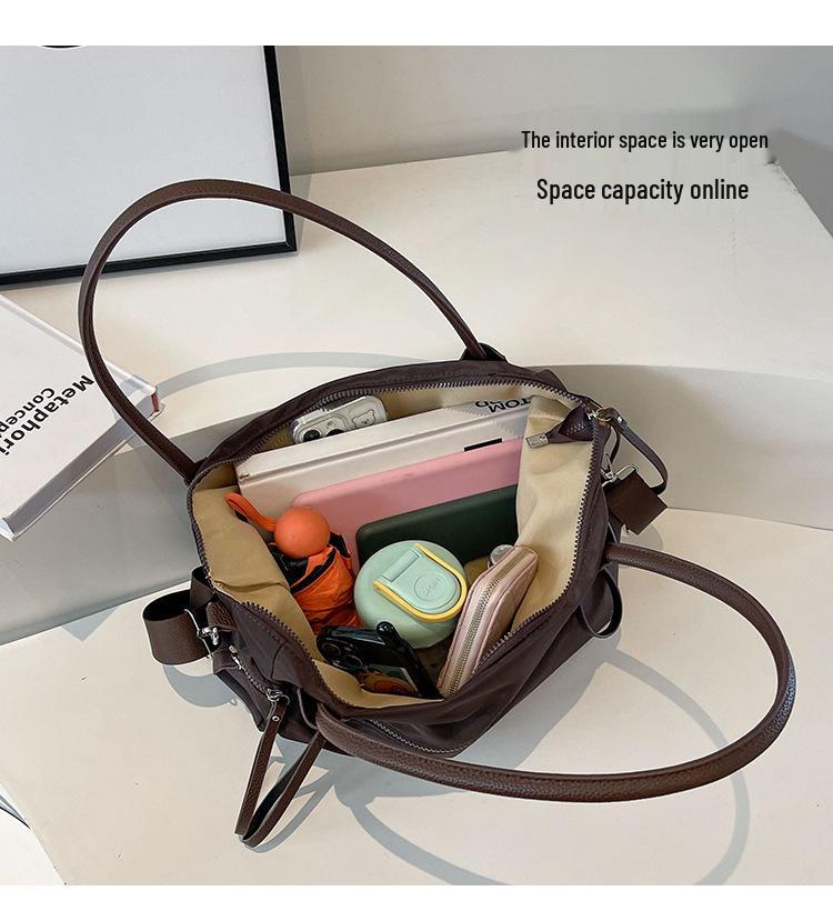 Damen Große Tragetasche aus Oxford-Gewebe - Vielseitige Umhängetasche für Herbst-/Winterreisen 2025