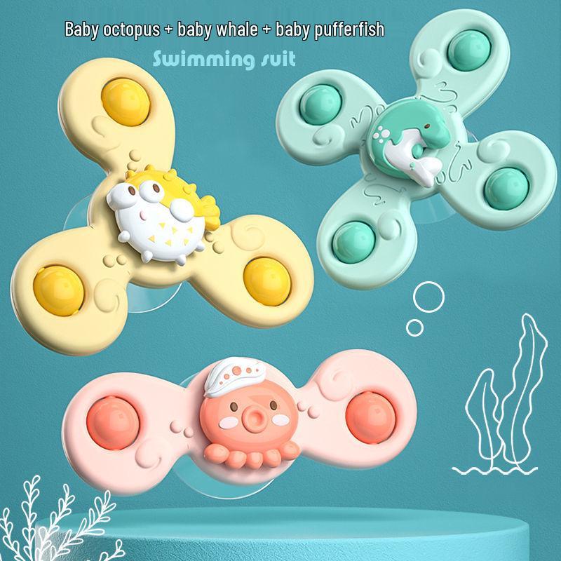 Rotating Baby Spinner Toy with Suction Cup - Educational for 0-3 Years