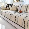 Cream Style Plush Sofa Cover Non-Slip Thick Sofa Towel Slipcover Pet Friendly Dust-proof Couch Protector Case for Living Room