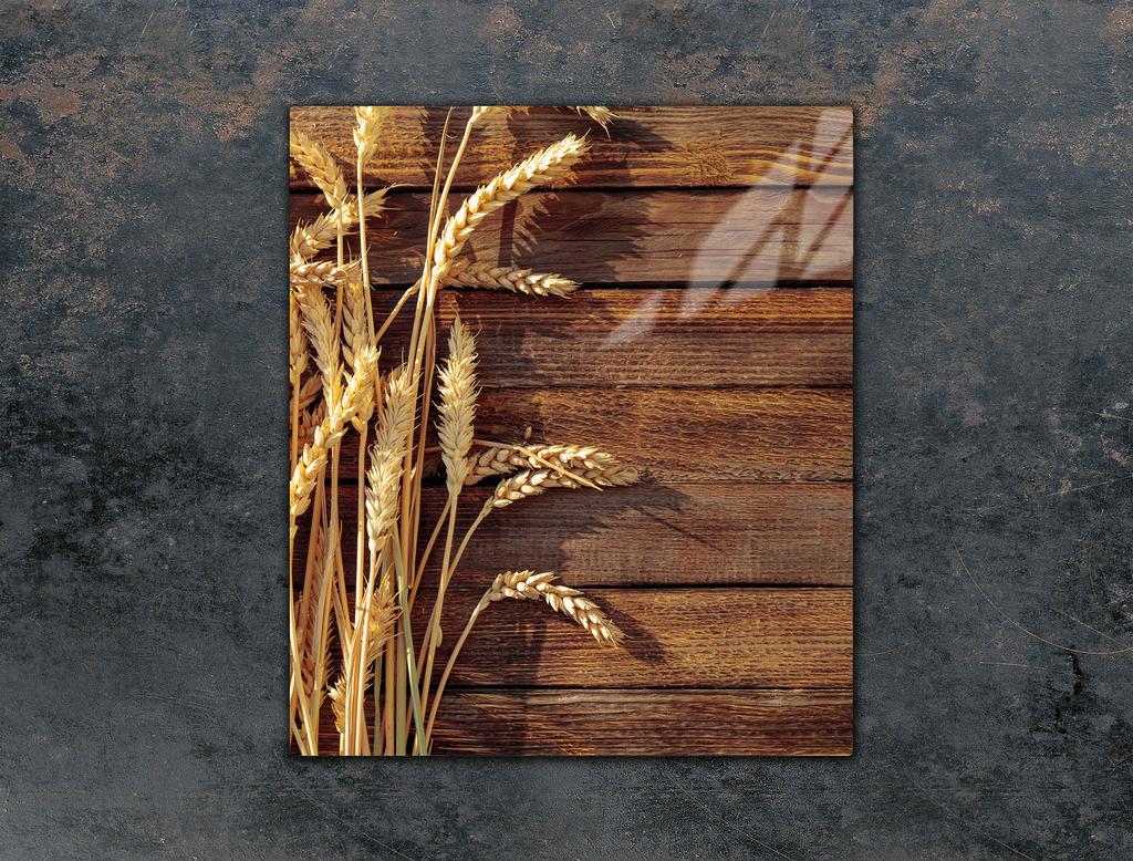 GLAS-SCHNEIDEBRETT 45x52 WEIZEN