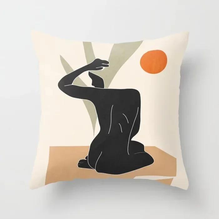 Nordic Abstract Geometric Collection Printed Sofa Cushion Cover Pillowcase Home Decor Party Car Bedding