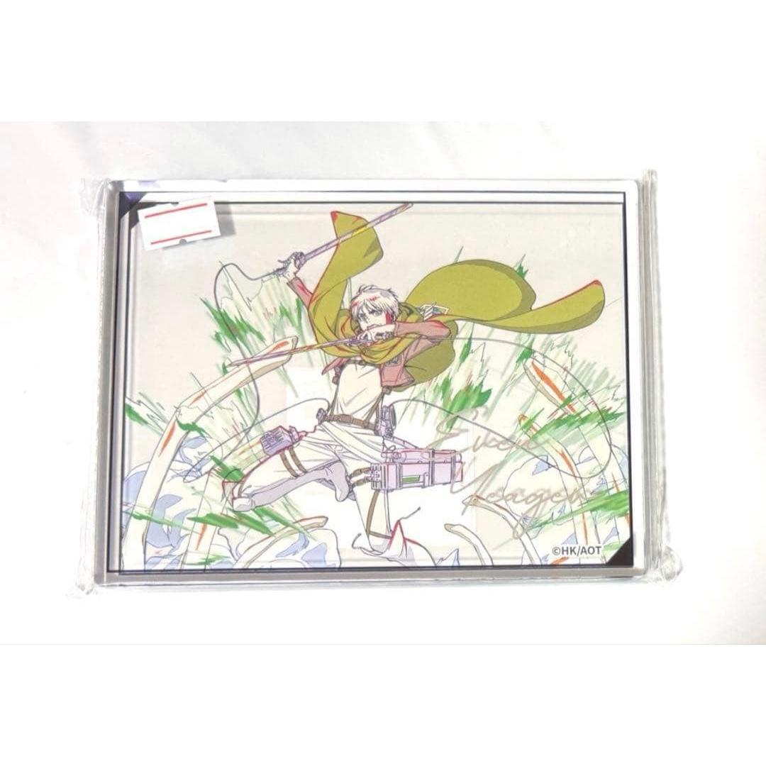 Used Attack on Titan Eren Jaeger Original Art Acrylic Block China Limited Goods