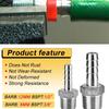 StainlessSteel 3/8" 1/2" BSP Male Thread Pipe Fitting 8mm 12mm Barb Hose Tail Pagodas Coupling Connector