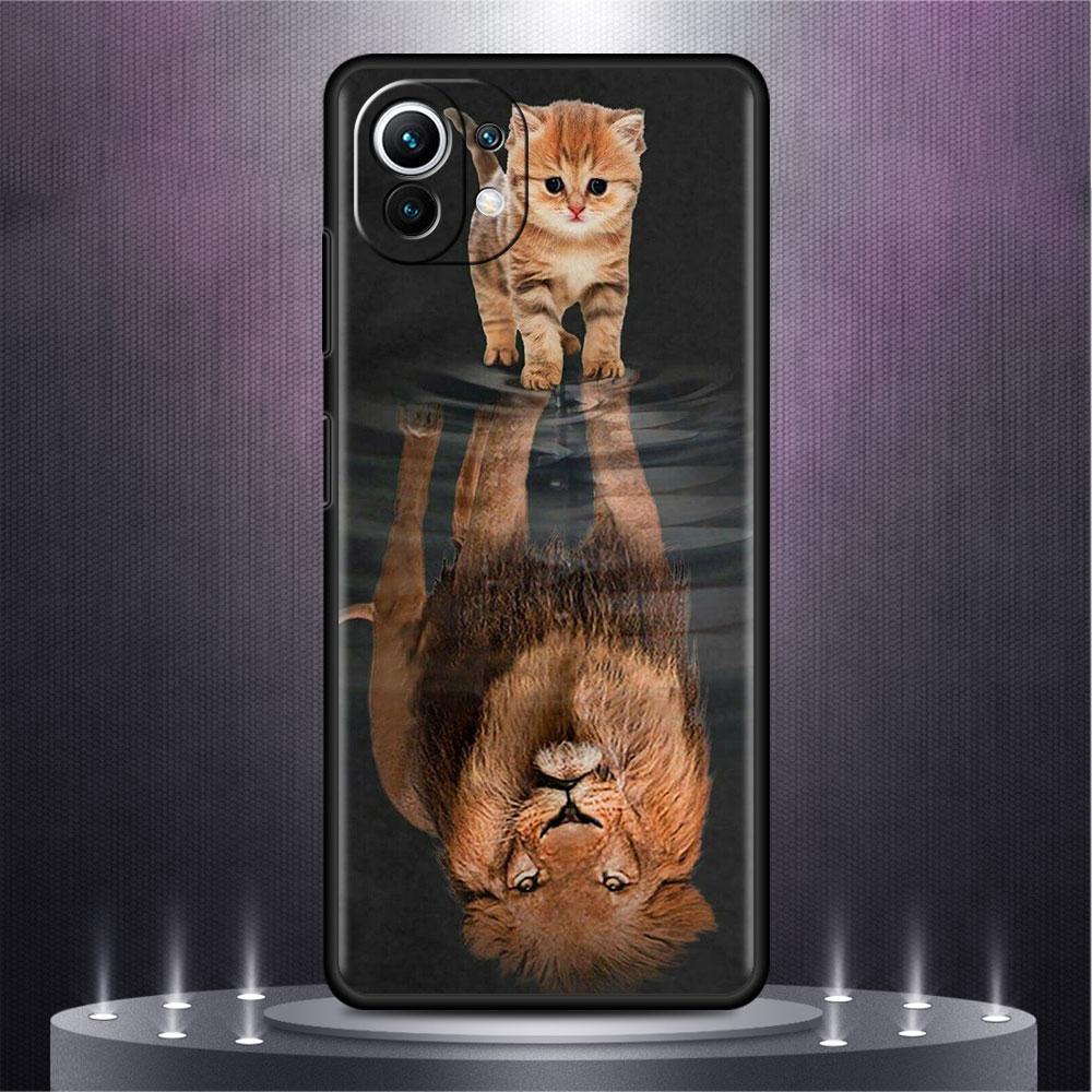 Case For Xiaomi Mi Poco X3 NFC M4 F3 C40 11 11T 10T Pro 12 9T 9 10 Lite Back Soft Phone Cover Wolf Dog Cat Bird Lion Tiger