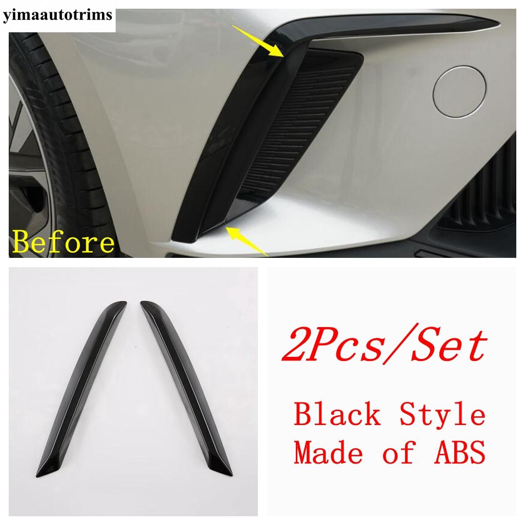 

Front Fog Light Eyebrow / Rear Fog Lamp Frame / Rearview Mirror Cap Cover Trim For MG 4 EV 2024 Black Accessories Interior Fog Light Eyebrow-A