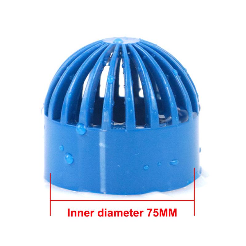 PVC Vent Cap Filter Set 2Pcs 20-90mm Isolation Screen Permeable Joints for Outdoor Water Tank Use