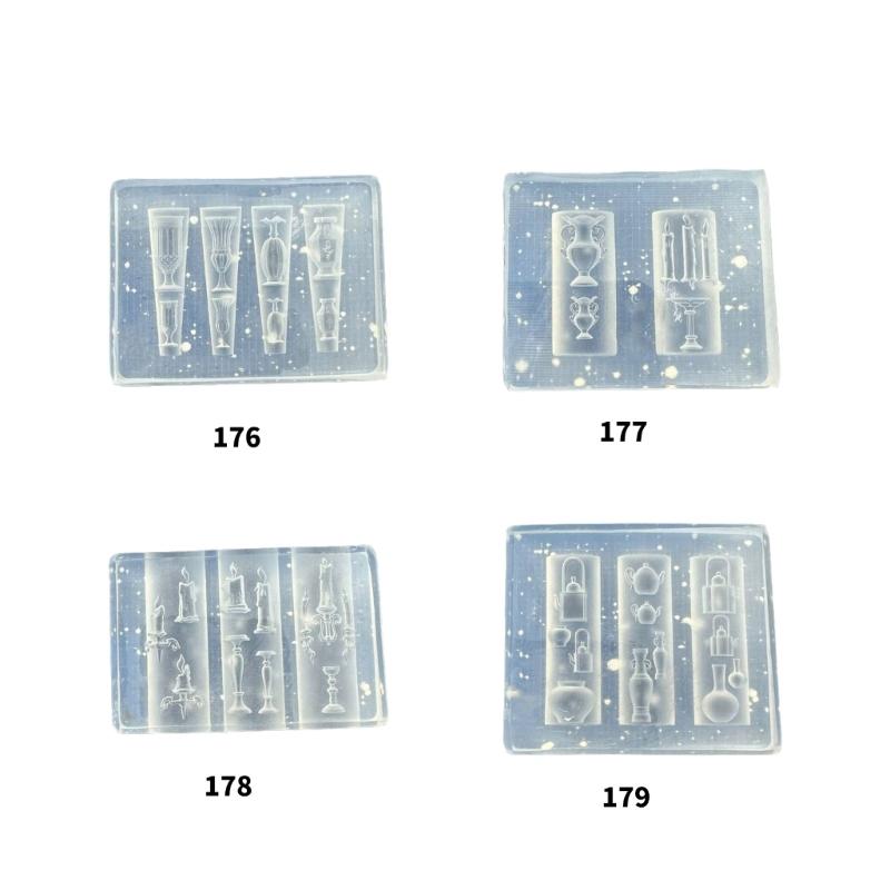 3D Floral Silicone Mold For Nail Art And Jewelry Crafting Reusable Elastic Carving Tool With Candle Vase Designs