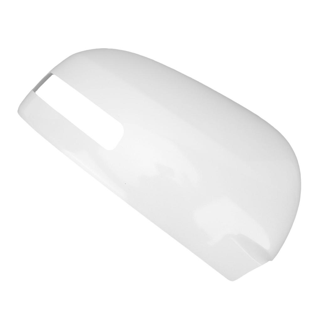 White Rearview Mirror Cover Cap With Turn Signal Hole Protective ABS Side Door Wing Mirror Cap Trim Replacement for