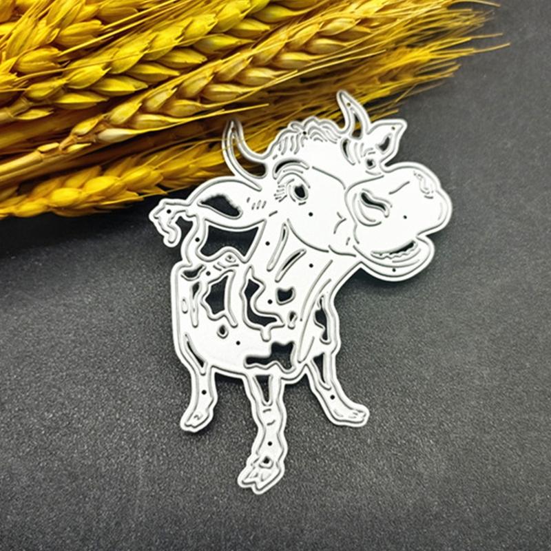 Lovely Cattle Metal Cutting Dies Handmade Crafts DIY Scrapbooking Embossing Supplies for Children Kids Girls Boys