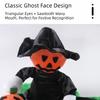 Standing Style Black Hat Pumpkin Pet Clothing Ghost Face Pumpkin Dog Cosplay Clothes  Halloween
