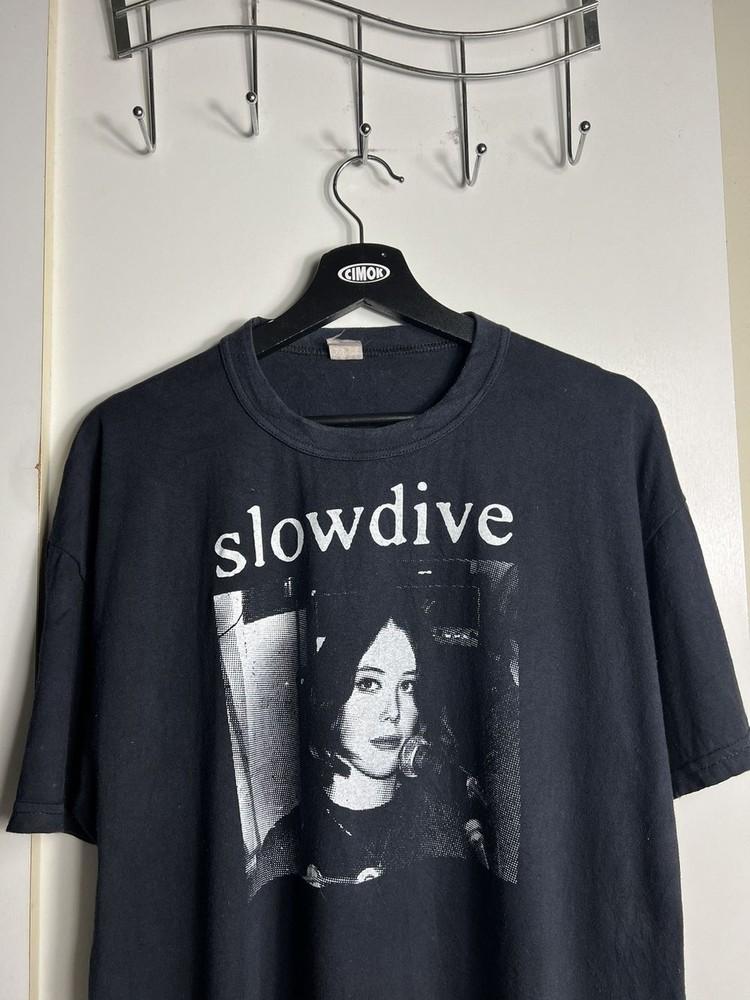 Slowdive Сувлаки Брит-поп Шугейз Группа Черная Унисекс Футболка Мужчины Женщины KH11943 Унисекс Футболка S