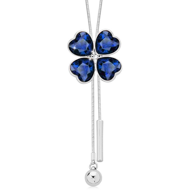 

Exquisite Four Leaf Clover Sweater Chain Modern Lengthy Design For Sophisticated Women StyleA