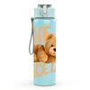 1PC Have A Nice Teddy Bear Pattern 750ml Color Plastic Sports Water Bottle Leakproof Flip Straw Lid Suitable for Sports Office Home Use