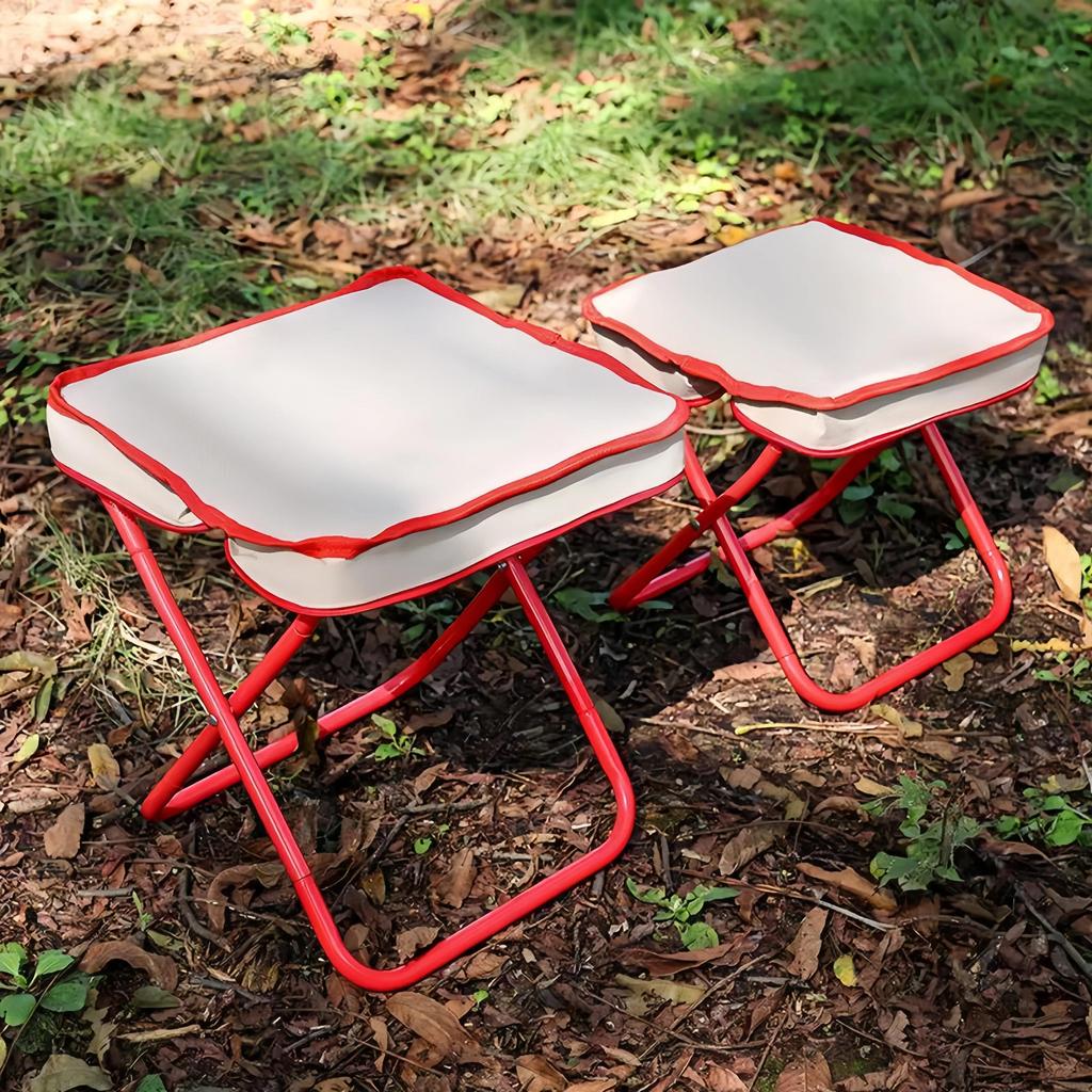Portable Camping Stool with Oxford Fabric – Ultralight Folding Seat for Hiking, Fishing & Outdoor Travel  Pencil Bag Stool