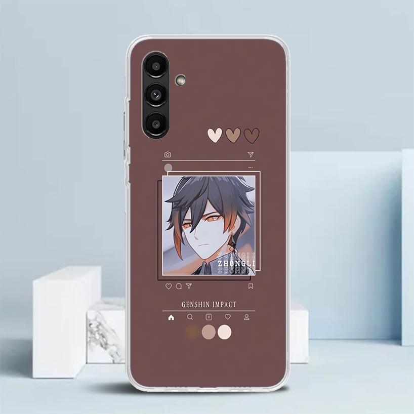 Genshin Impact Cartoon Phone Case For Samsung Galaxy A17 A37 A57 A16 A15 A14 A13 A56 A55 A54 A53 A36 A35 A34 A33 A26 A25 A24 A23