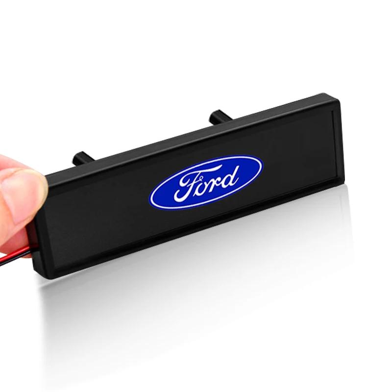 

Car Sticker 2025 Hot Auto Front Grille Sticker Badge Car Head Grill Emblem LED Light Car Accessories for Ford Mustang Mondeo Foc