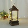 Bedside Lamp Soft Exquisite Pattern Retro Lighting Battery-operated Style with Hanging Loop Electric