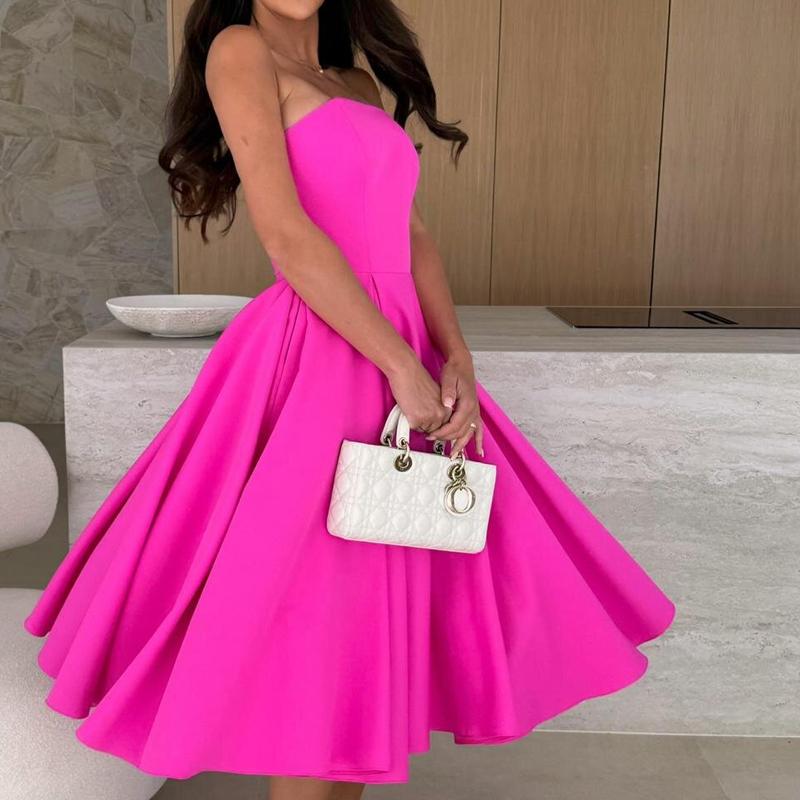 

A large number of spot new summer women s chest-wrapped sleeveless temperament generous dress 8030 S чорний