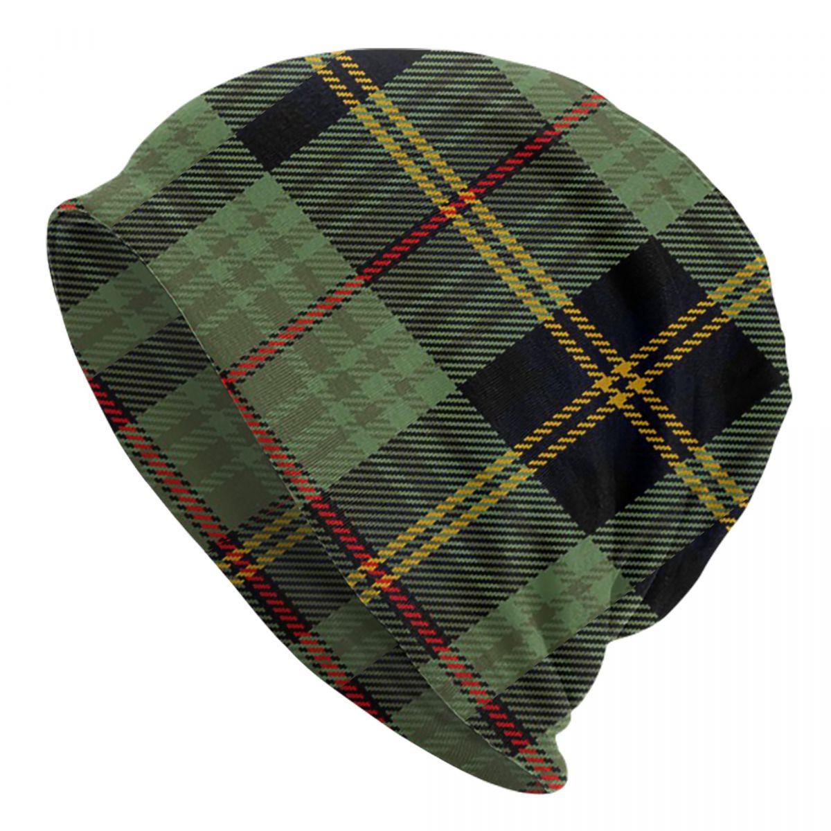 

Classic Scottish Clan Tartan Plaid Unisex Adult Beanies Caps Knitted Bonnet Hat Warm Hip Hop Autumn Winter Outdoor Skullies Hats One Size