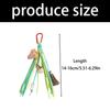 Ligero Encanto de Bolso Inspirado en Frutas con Acento de Concha de PU Hecha a Mano y Borlas Desmontables