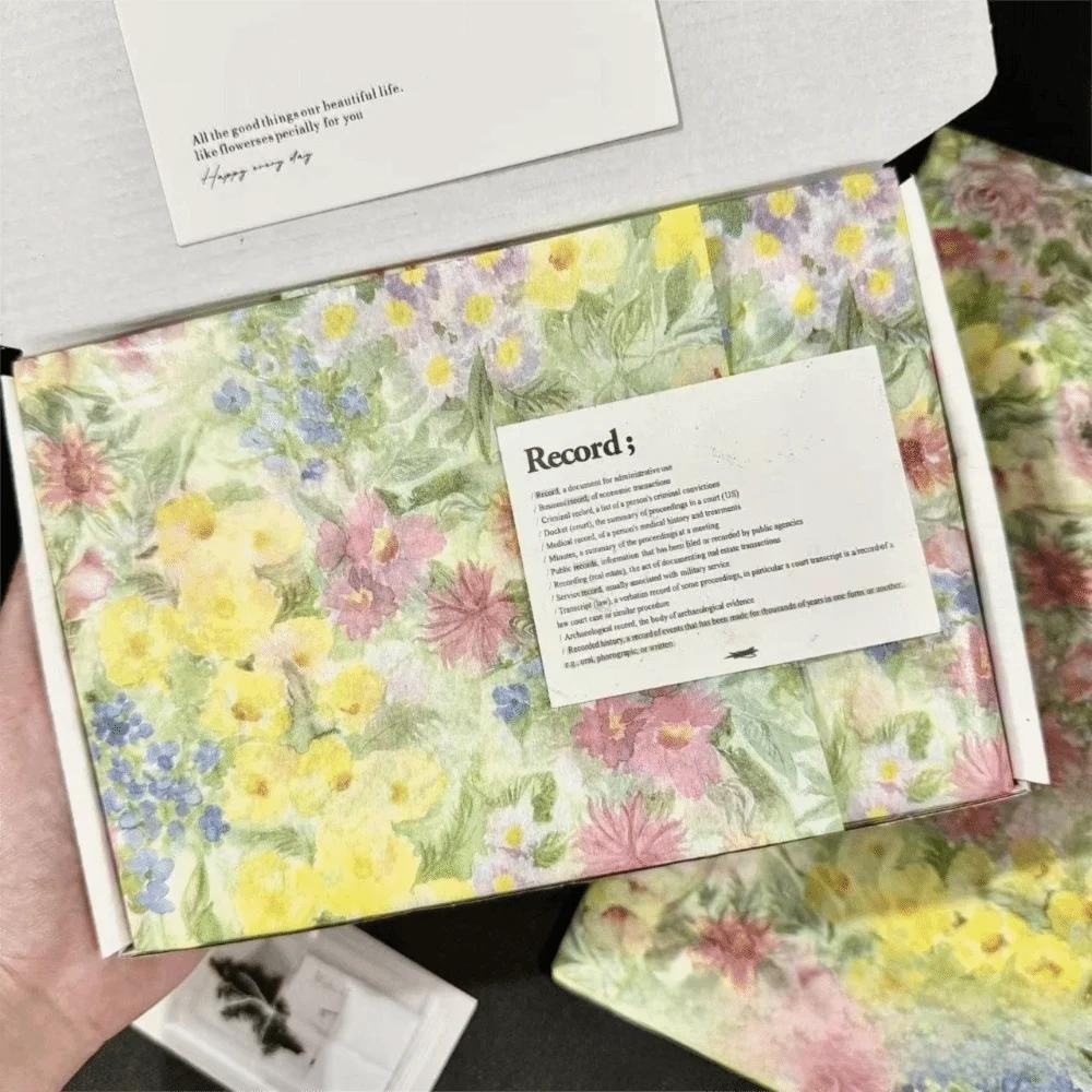 10PCS Hand-rubbed Bowknot Sydney Paper Cotton Texture Bowknot Design Cotton Paper Gift Wrapping Flower Wrapping