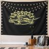 Dinosaur Logo with Basketball Design Pattern Wall Hanging Tapestry Decorative Tapestry Home Decor for Bedroom and Living Room
