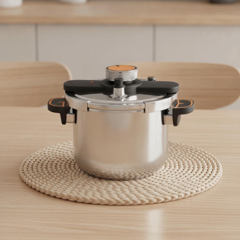 Explosion-proof 304 Stainless Steel Pressure Cooker Energy-efficient Anti-scalding Handle Fast Cooking Pressure Pot